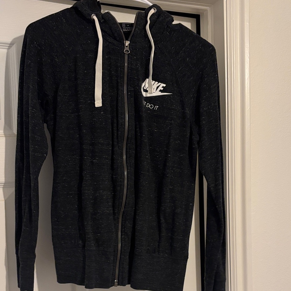 Nike Dark Gray Zip-Up Sweater